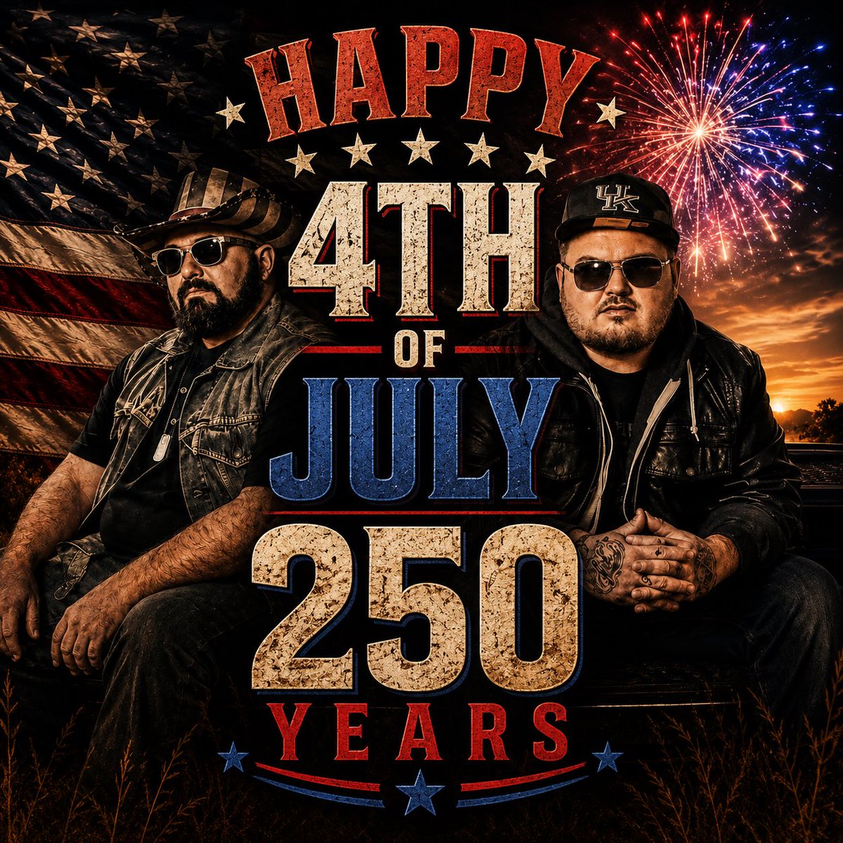 TwangAndRound's tweet photo. Happy 4th of July — 250 Years Strong 🇺🇸

Today we celebrate 250 years of freedom, faith, sacrifice, and the spirit that built this nation. From the founding fathers to the everyday men and women who continue to stand for liberty, we’re grateful for the blessings we’ve been given and the opportunities that still lie ahead.

No matter where you’re from, what road you’ve traveled, or what challenges you’ve faced, never forget that freedom is worth protecting, faith is worth holding onto, and family is worth fighting for.

Have a safe and blessed Independence Day. God bless our troops, our first responders, and the United States of America.

🇺🇸 1776–2026 • 250 Years of Independence 🇺🇸

#Happy4thOfJuly #250Years #America250 #GodBlessAmerica #Freedom #FaithFamilyFreedom #TwangAndRound 🇺🇸🔥🎆