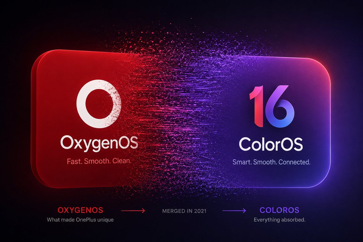 DevBytes36's tweet photo. "The Absorption" ⚫
OnePlus didn't adopt ColorOS.
ColorOS absorbed OnePlus.
Feature by feature.
Partnership by partnership.
Update by update.
#OnePlus #Oppo #ColorOS #OxygenOS #merger #unifiedOS https://t.co/e4fsxpScRM