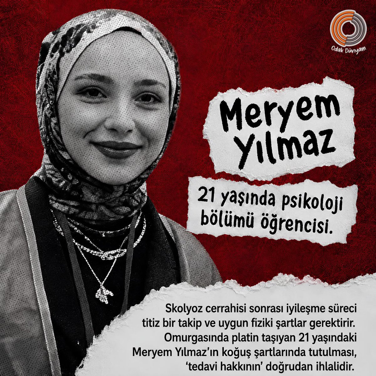 Cune7t's tweet photo. HastaTutuklu ÖğrenciMeryem https://t.co/Ptq2L9Vo8R