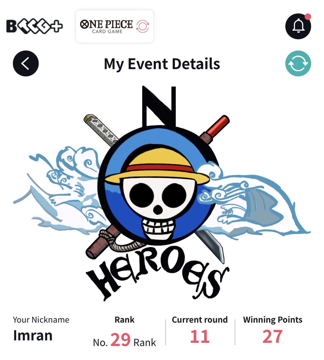 11Imran21's tweet photo. Went 9:2 at the Bielefeld regional with nami  and will be playing top 32 tomorrow. 

i'm so happy to be able to play my favourite deck and perform well with it on a consistent basis. 

big thanks to all the people supporting me and rooting for me as usual. https://t.co/bvrF8iGqjW