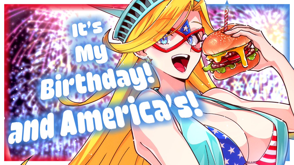 KamenAmericaVT's tweet photo. 🌟Birthday Special!!🌟July 4th is here! Celebrating America AND Kamen America!!!

We're live and celebrating together!! Join me on stream while we talk about the last year and celebrate both America's 250th birthday, my birthday and my 1 year stream anniversary! https://t.co/Jpy5uJj6hy