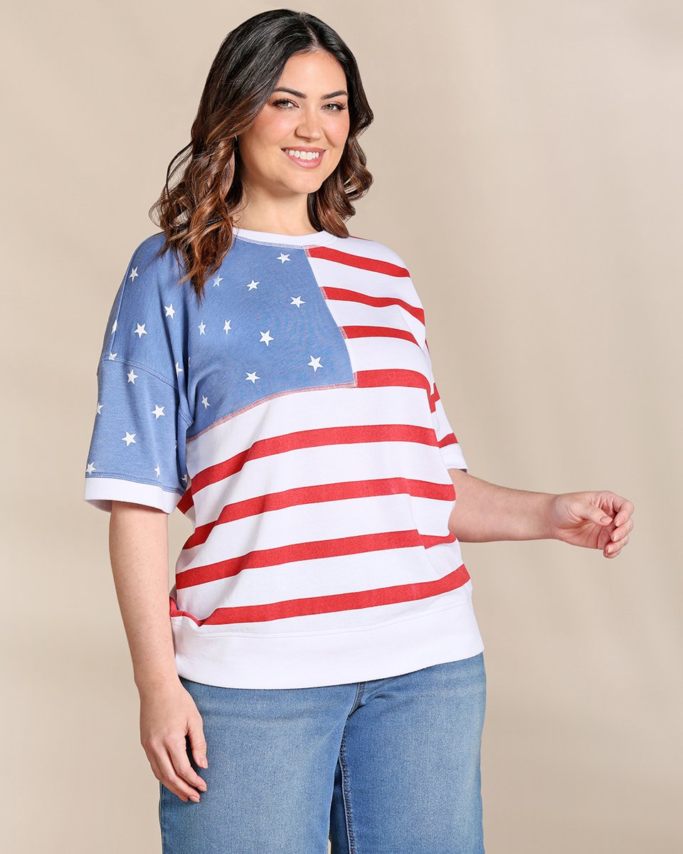 CatoFashions's tweet photo. Wishing you a happy and stylish Fourth of July! 🇺🇸✨ https://t.co/6vCyXzFUOA