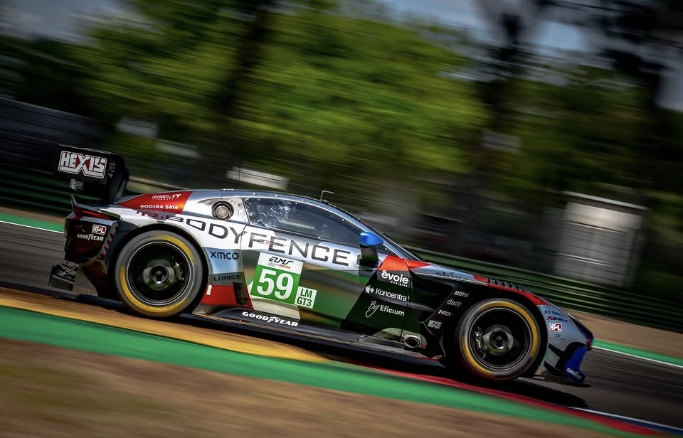 The__Advantage's tweet photo. The #59 @RSofLeman @AMR_Official crew looking racy within the @EuropeanLMS so far, with a P2 start to tomorrows race from @autodromoimola 
https://t.co/iFLIUU3iFc https://t.co/aF7K62snQL