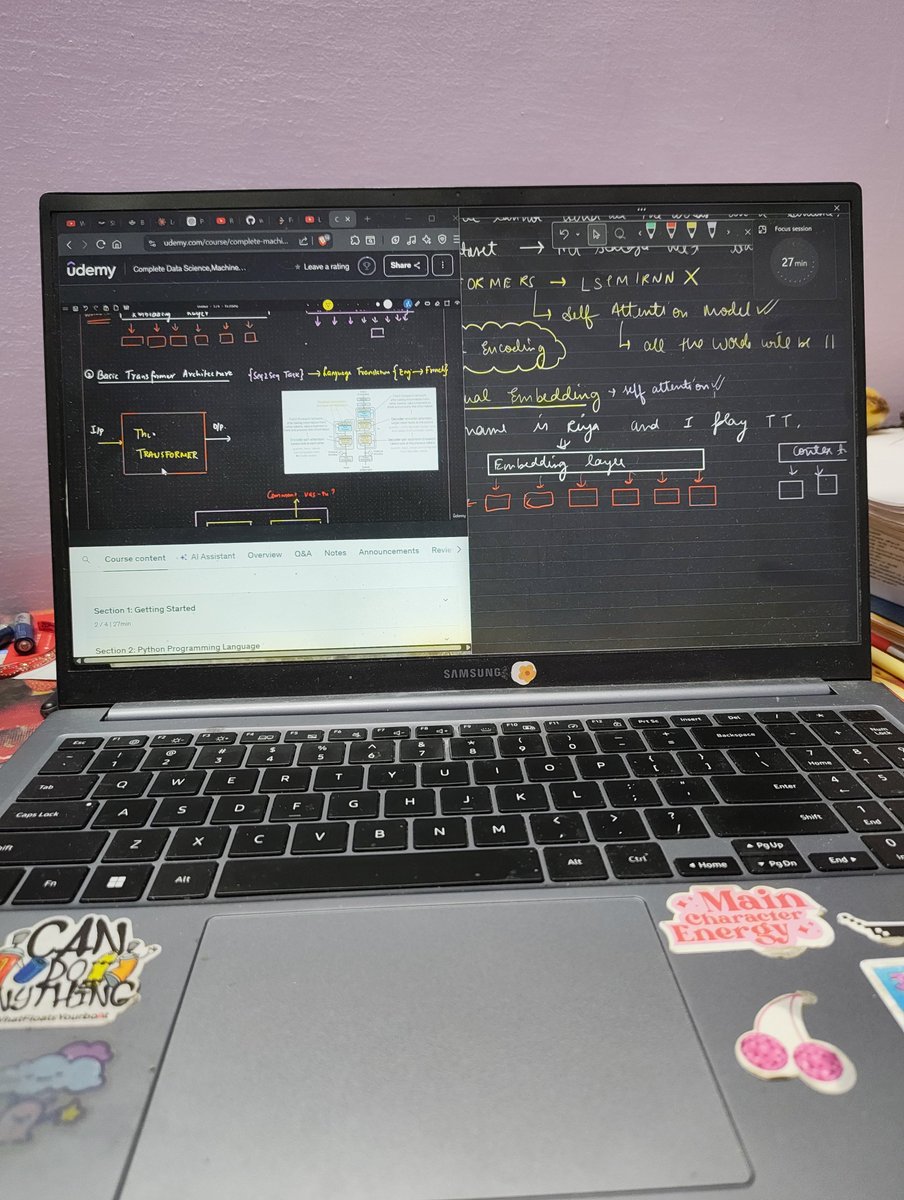 riyasayshie's tweet photo. Started learning LLMs and quickly realized they're not something you can just jump into. 😭

Every topic keeps leading to another:
Neural Networks - Deep Learning - NLP - Transformers - Embeddings... https://t.co/jVmhb3XFId