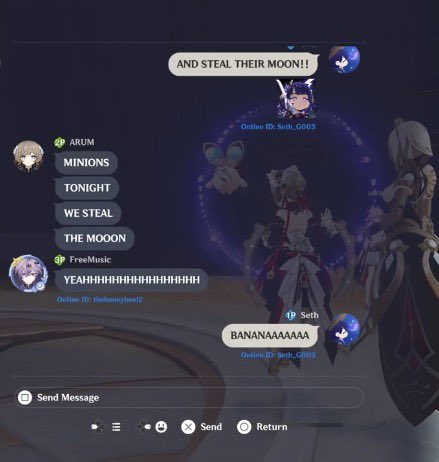 SethSusuwatari's tweet photo. Genshin co-op has always been hit or miss for me ever since my old friends quit the game, so I’ve mostly avoided it. But yesterday was different. These random players made my day and brought out the minion in me. 😂

Here’s the full vid:

https://t.co/X8YSm8S8e4 https://t.co/y8z2LVij7n