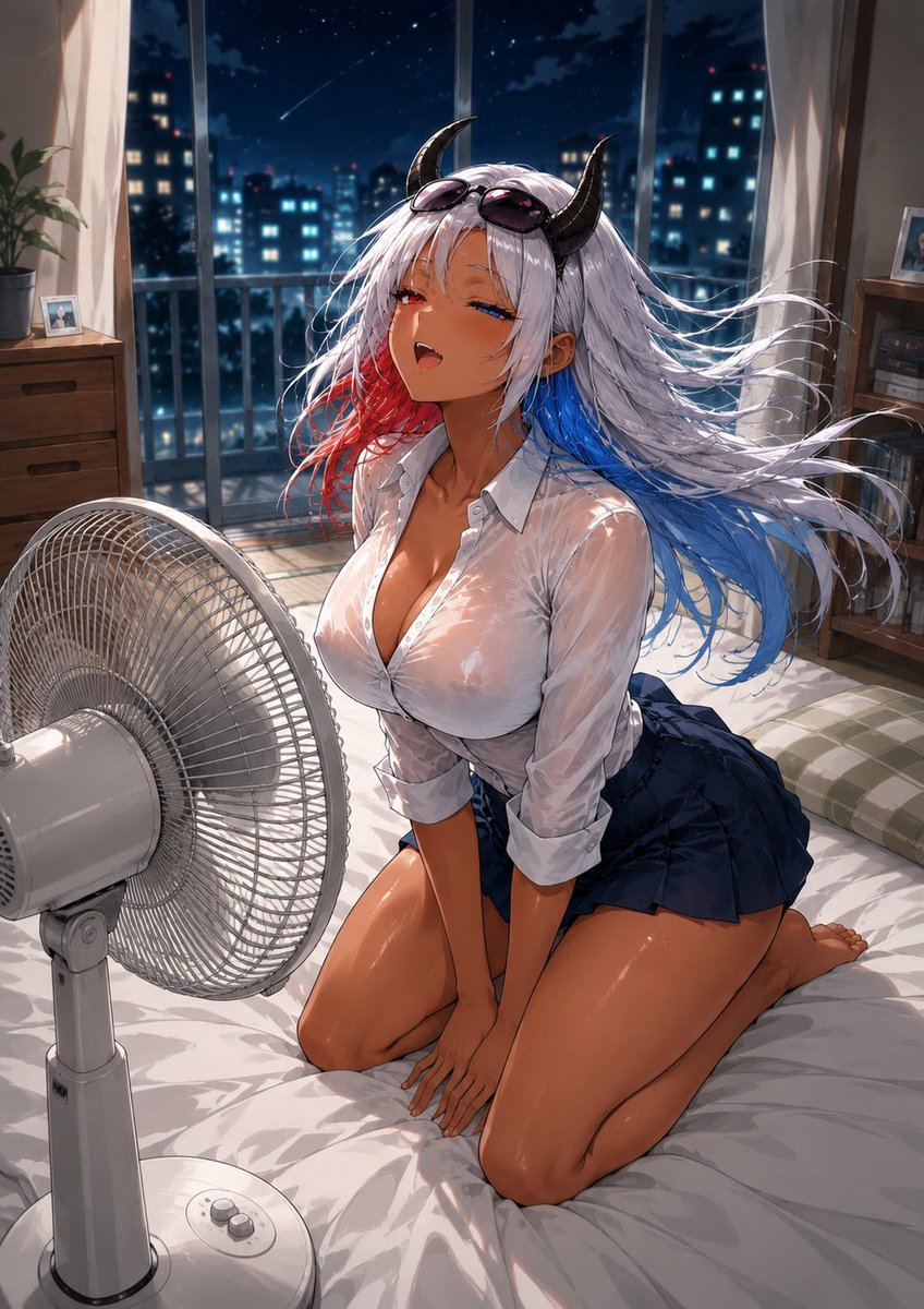 Purrdessa's tweet photo. This heat wave has your pretty demon melting, darling… fan on full blast and I still need more. Spoil me hard, fund my cool-down, and prove you’re useful when I’m burning up. Good pets send before I ask twice. 💋❄️

#Findom #Tribute #SpoilMe #HeatWave #Goddess #2DFD #FinSub https://t.co/kFdcfYBvNl