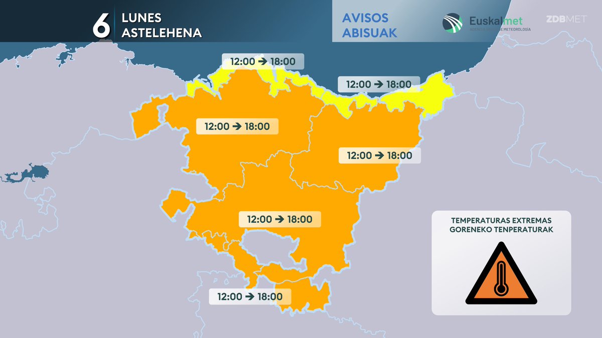 ZDBMet's tweet photo. El calor será cosa puntual de un día. Ya que en próximas jornadas, el calor se normaliza a los valores propios de un mes de Julio. https://t.co/l49CLWTGcD