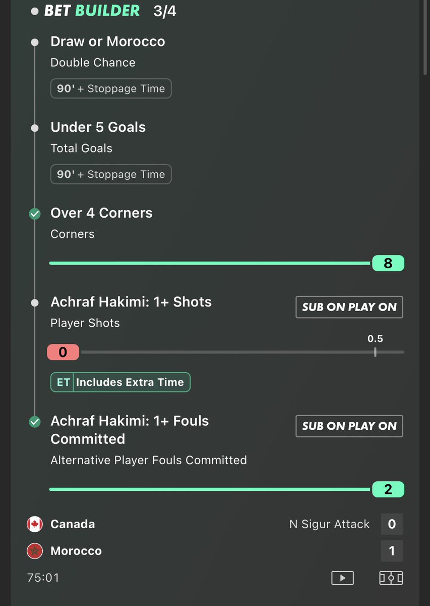 TOGJamie's tweet photo. Hakimi has already done the dirty work. ✔️

Just need him to pull the trigger once in these final minutes…

One shot. That’s all we’re asking. 🙏⚽🇲🇦 https://t.co/JQp7reOqcY