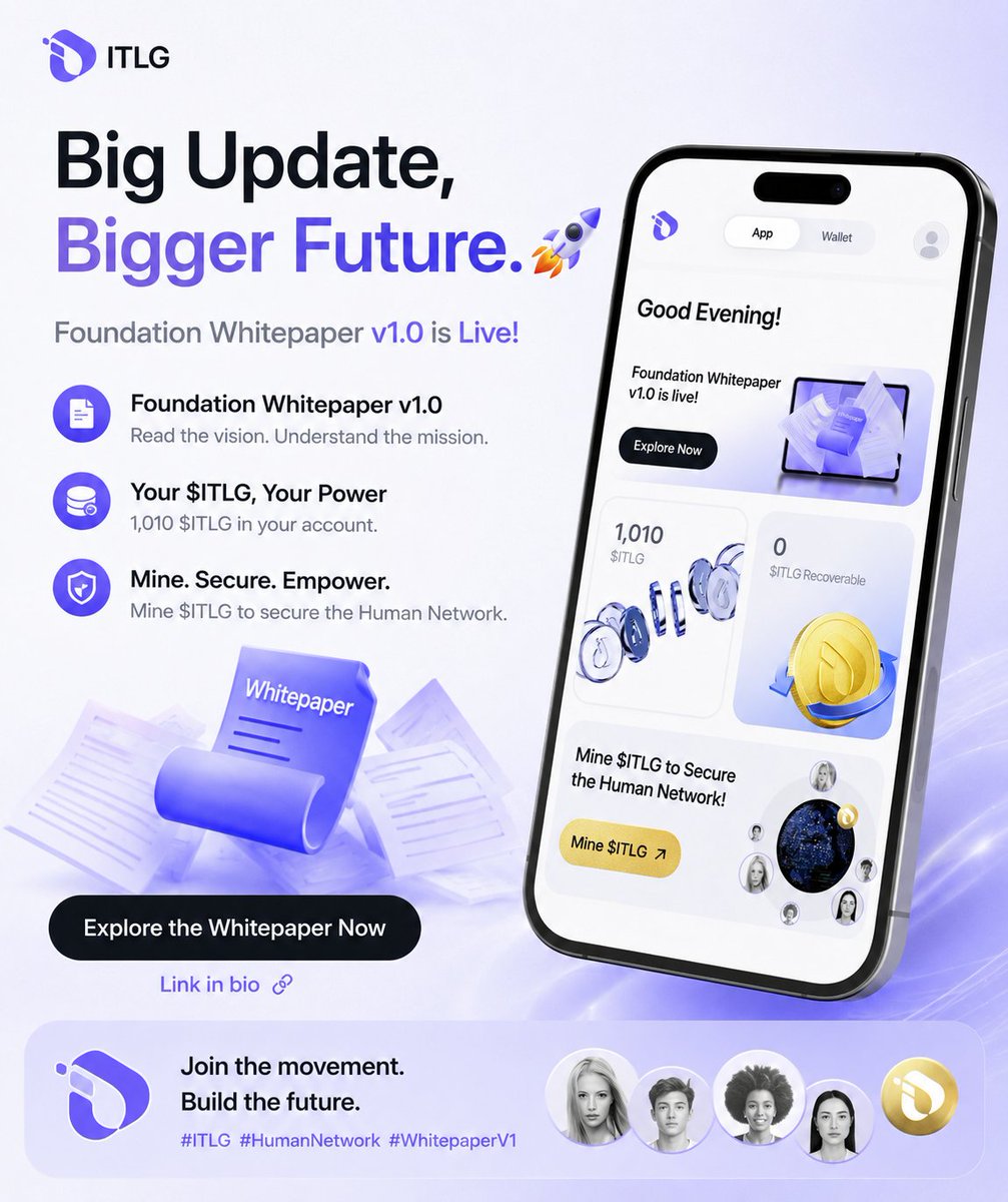 BenifactorXXX's tweet photo. The Foundation Whitepaper v1.0 is now live, providing a clear vision of the InterLink ecosystem,
If you’re thinking about joining—this is the best place to understand the project.
Refer Code: https://t.co/nGv3rlYC2J
✅ ID: 511220
#InterLink #ITLG #ITL #verify https://t.co/365RLStjYO