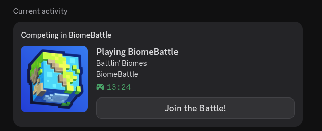 Fan BiomeBattle Updates tweet media