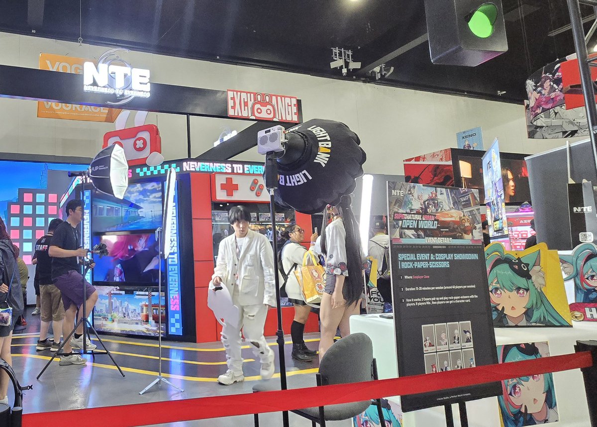 AstraGalatea's tweet photo. Be sure to check out the NTE booth at Anime Expo in the West Hall at Booth WH-412! You can get all sorts of merch and take pictures with the cosplayers.

It was great meeting the staff. Thank you for taking care of me! ❤️

#NTE    #NTEcreator #Vtuber #ENVtuber #AnimeExpo https://t.co/cvBYbXmJLB