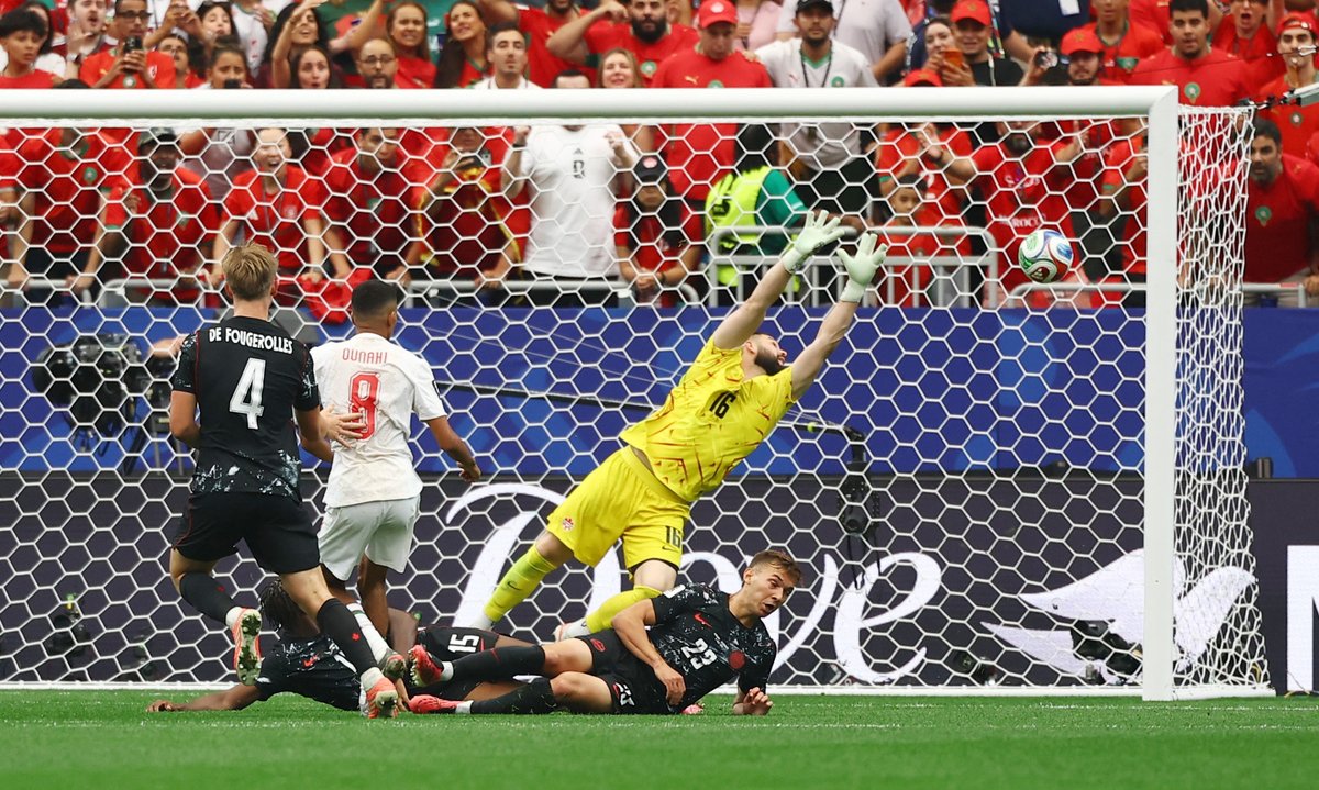 beINSPORTSNews's tweet photo. 🟨 #يحدث_الآن | المغرب يتقدم 2 - 0 على كندا في ثمن نهائي كأس العالم 2026 بثنائية أوناحي https://t.co/gWscodRJwv