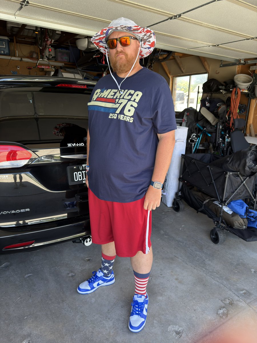 theycallmeStu's tweet photo. Ward Breakfast + Family BBQ. Yes I had to wear different fits. 😂😂🇺🇸🤘🦅 https://t.co/zWtvnXSH7K