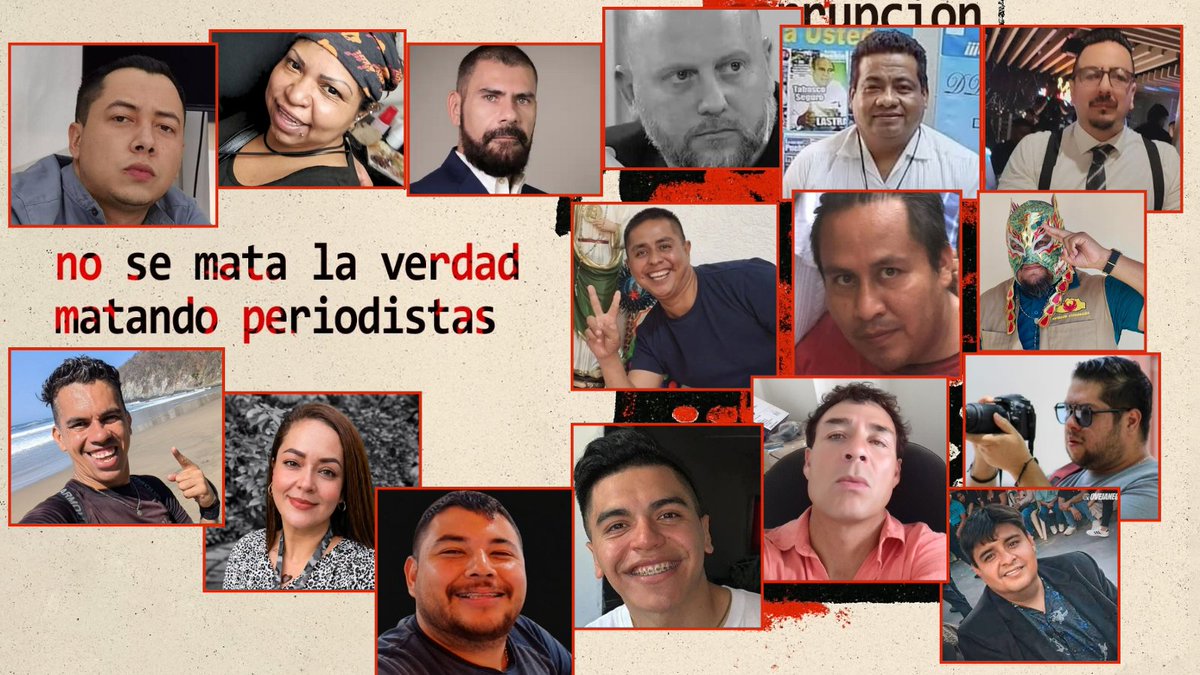 LnkFong's tweet photo. Ayer, Roxana y hoy, Alex Serna. En el sexenio de @Claudiashein han asesinado a 16 periodistas. 
Estos son sus rostros. https://t.co/L33wugjXyM