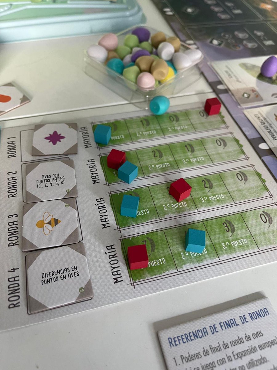 _Owen_Rules_'s tweet photo. Partidas ricas a #Wingspan de @MalditoGamesES que sigue siendo una maravilla con cada expansión. Hemos jugado mezclando todo excepto Asia, que hasia mucho que no lo jugábamos y no nos apetecía leerlo 😂😂
#OwenRules #JuegosdeMesa https://t.co/pFd1c1XxwY
