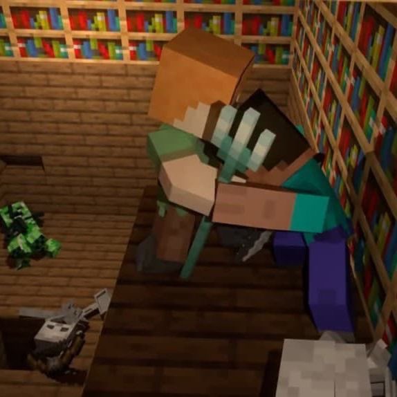MeincraftAlex's tweet photo. Steve likes to get a little rough with me https://t.co/Nz06dhOrv9