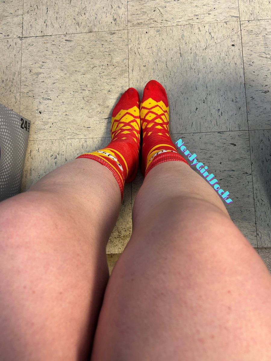 NerdyGirlSocks's tweet photo. Too late for #FootFetishFriday, but just in time for #SockSaturday! I took these sneaky pics at work yesterday of these super stinky and cheesy Cheez-It socks! Wearing them two more days before they get mailed out! 😛

#Socks #Selling #fypシ゚ #explore #cutesocks #wellworn https://t.co/iJHACWAoms