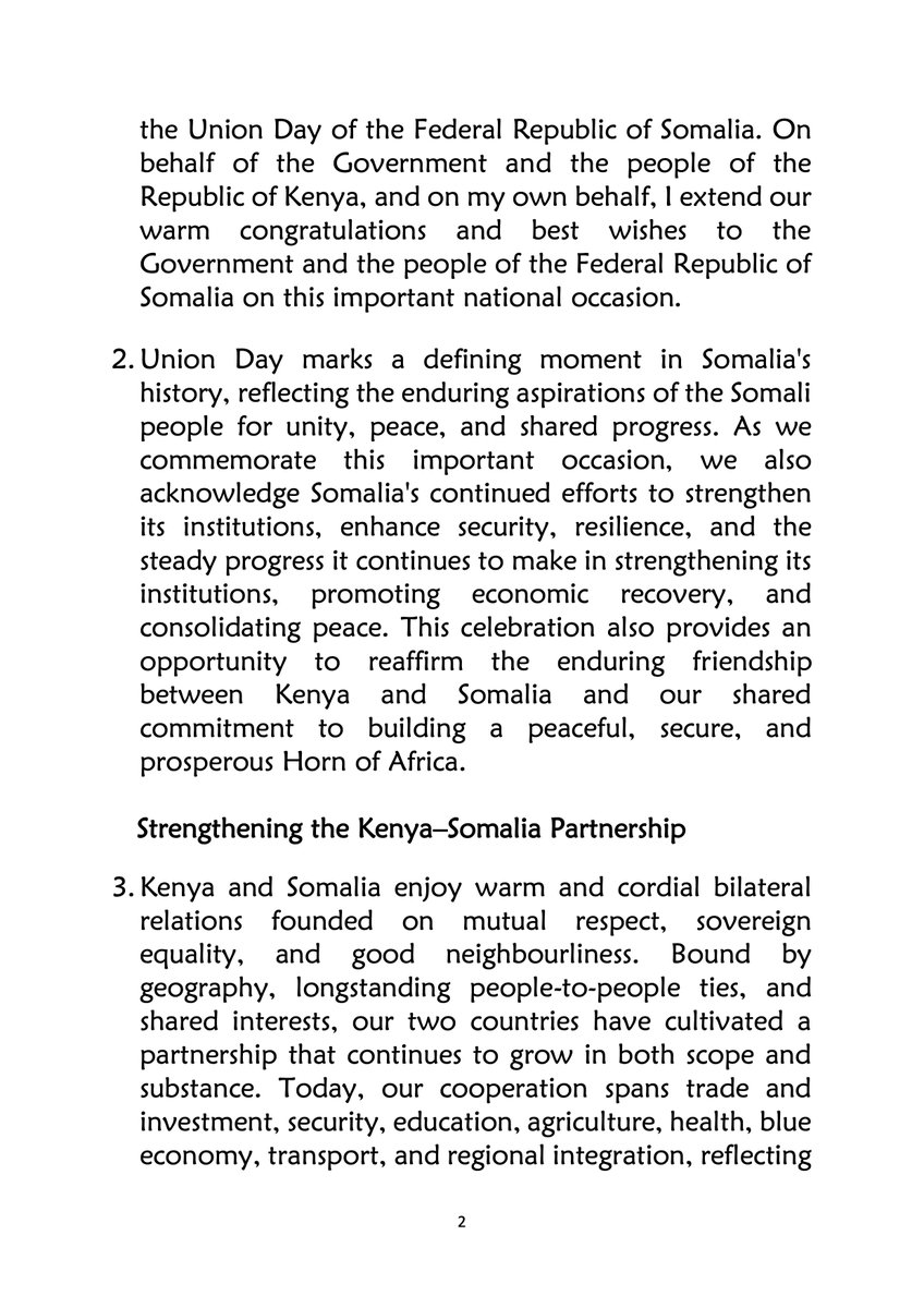 HonAdenDuale's tweet photo. DURING THE COMMEMORATION OF THE 66TH ANNIVERSARY OF THE UNION DAY OF THE FEDERAL REPUBLIC OF SOMALIA HELD IN NAIROBI, KENYA https://t.co/SoOY62V4s0