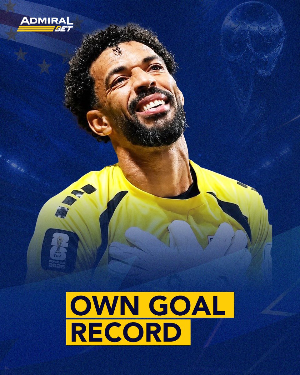 AdmiralUganda's tweet photo. At this point, "Own Goal" is easily winning the Golden Boot. 🏆

Diney’s accidental finish for Cape Verde marks the 14th own goal of these finals, breaking the 2018 record of 12. 🤦‍♂️⚽

#FIFAWorldCup 
#FWC26 
#WeAre26 
#WorldCup2026 
#Football

🤳https://t.co/IlyvHFXjgY https://t.co/4D0VVFvt0t