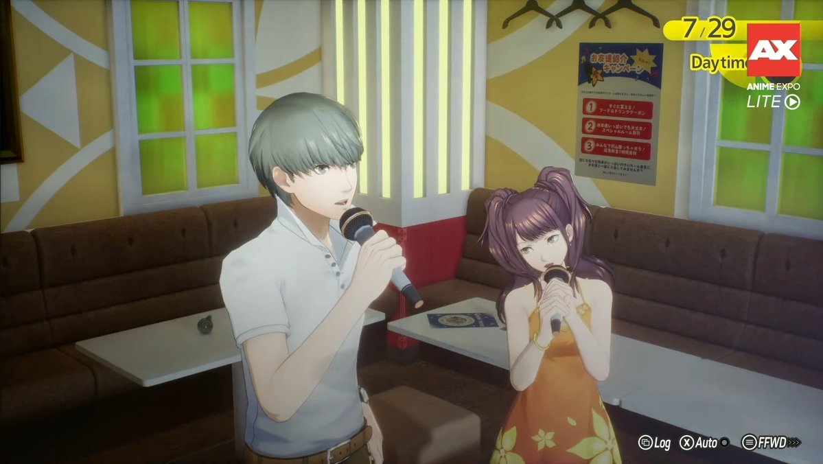 osu_MeovvCAT's tweet photo. Karaoke in Persona 4 Revival is confirmed to be an activity the Protagonist can engage in with multiple party members.

This is most likely an expansion of Okina City. https://t.co/umWaQ4iyFk