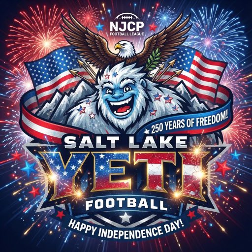 SaltLakeYetis's tweet photo. Happy Semiquincentenial from the
Salt Lake Yetis!! https://t.co/lIZ9SHqoN1