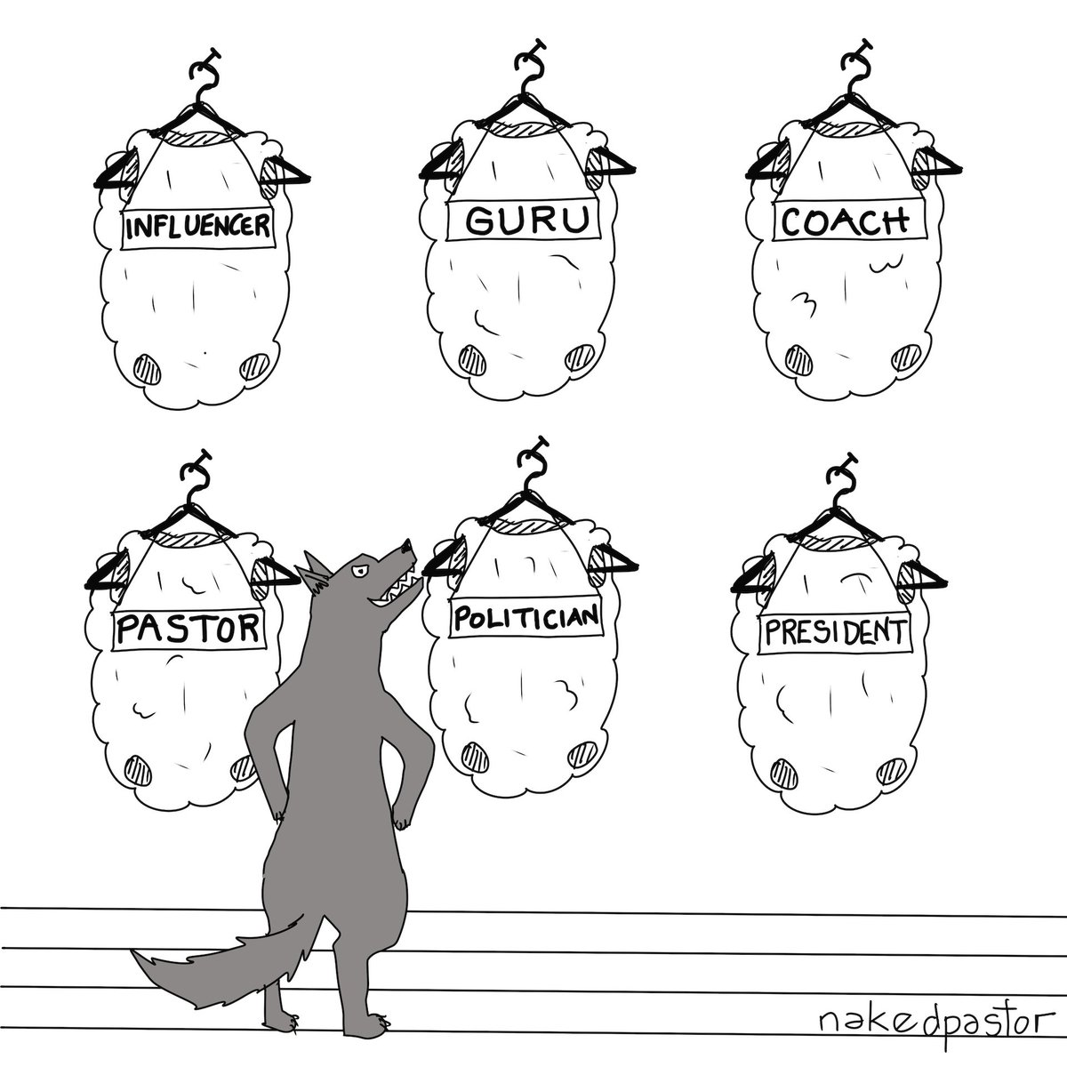 nakedpastor's tweet photo. The wolves are lurking in so many shapes and in so many positions of influence. 

Once you see it, you can’t un-see it. https://t.co/OnF4zhwWuT