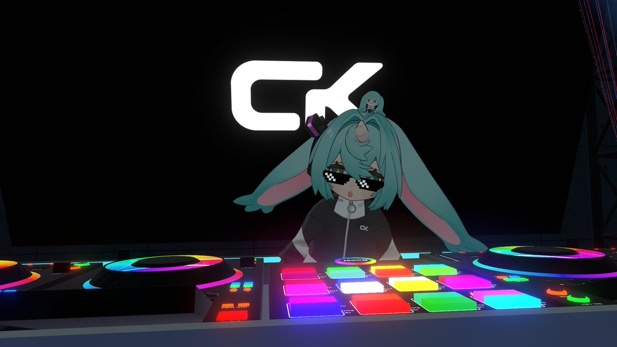 CK_kmot's tweet photo. 人生初のDJ！！VRChatで！！！
緊張したけど楽しかった～～～！！
来てくださった方心から感謝です🙏
#KON_VRC https://t.co/hfNdQvSnj6