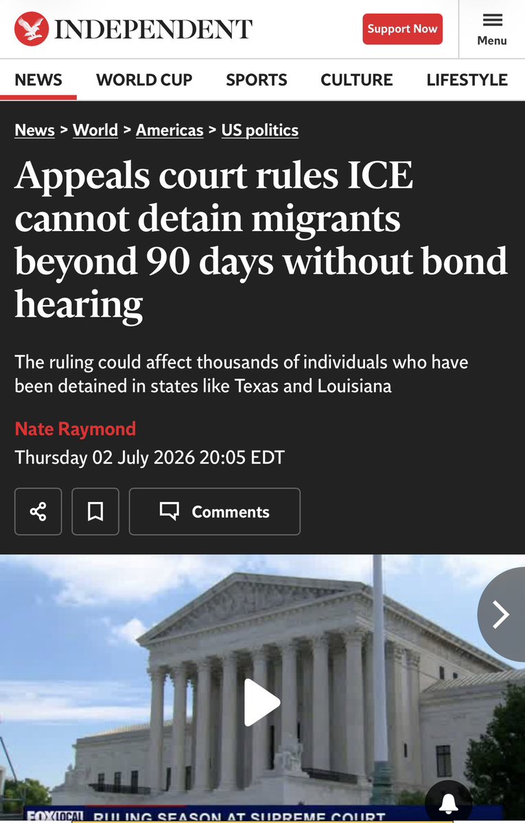 LoriUSA_'s tweet photo. ⚖️ Immigration Update

This decision reinforces the importance of due process and ensures that prolonged immigration detention is subject to judicial review rather than continuing indefinitely without a hearing.

#immigration #update #loricares https://t.co/KZpSY0ZH8u