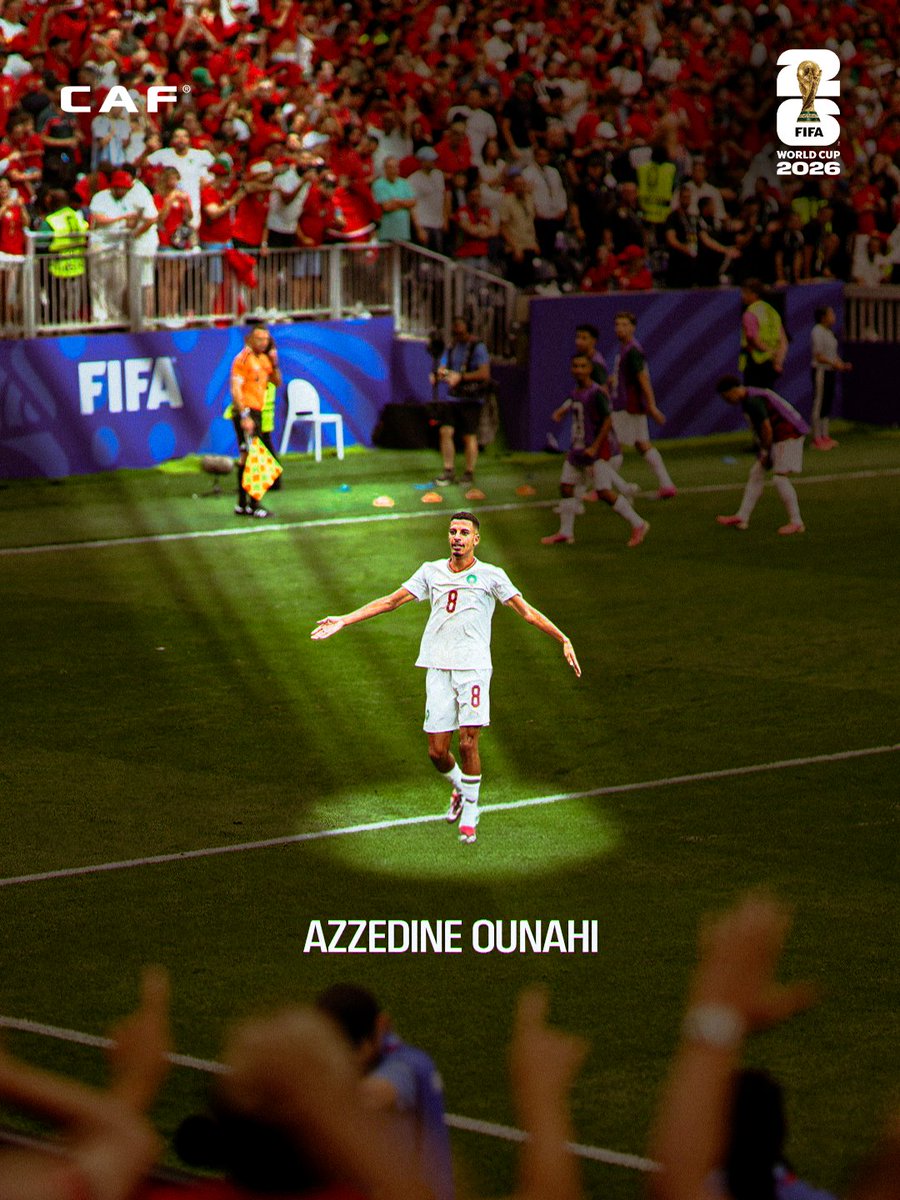 CAF_Online's tweet photo. Azzedine Ounahi shines for Morocco. When needed. 🇲🇦❤️

#FIFAWorldCup https://t.co/1VkiCkbqEi
