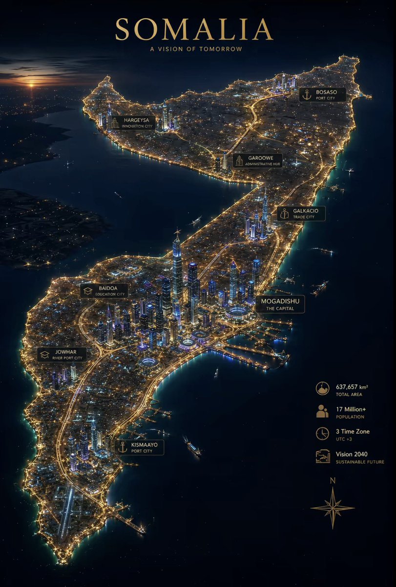 Ensaalim's tweet photo. From potential to prosperity. From resilience to excellence. Somalia 🇸🇴 is not just dreaming of tomorrow, we are building it today.

Thank you, Mr. President @HassanSMohamud and My Prime Minister @HamzaAbdiBarre, for your leadership and commitment to a brighter future for Somalia. 🇸🇴

Thank you again.