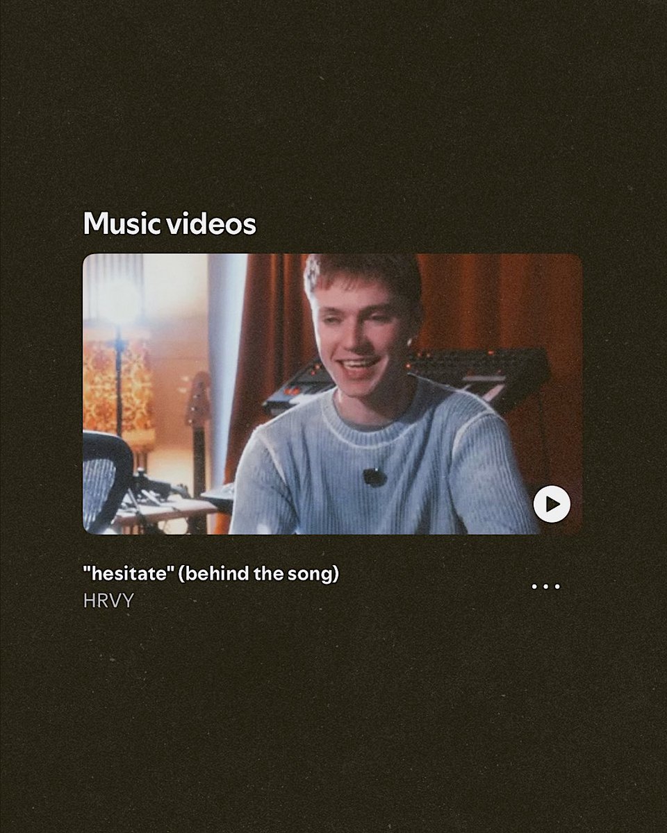 thehrvyhq's tweet photo. watch now on spotify 💛 https://t.co/pHhYsAanws