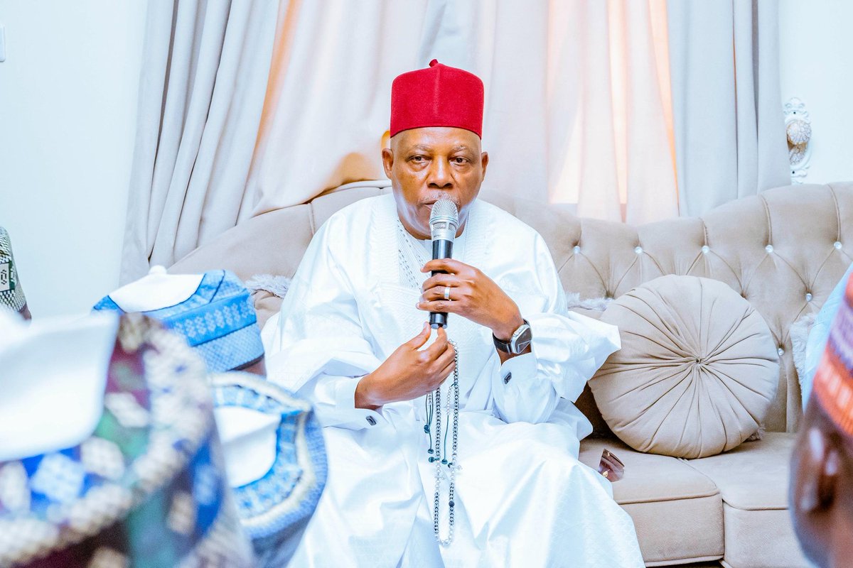 officialSKSM's tweet photo. Meanwhile, as part of his engagements in Maiduguri, the Borno State capital, on Saturday, Vice President @KashimSM also attended the wedding Fatiha of five sons of his close associate, Alhaji Ali Gujja, popularly called Empire.

He also graced the wedding Fatiha of the daughter of another of his friends, Alhaji Bala Mohammed Bukar, all within the Maiduguri metropolis.

At the wedding of one of the five sons of Alhaji Gujja, which represented the others, the Vice President stood in for the father of the bride, Hauwa, while Borno State Governor @ProfZulum, stood in for the father of the groom, Aliyu.