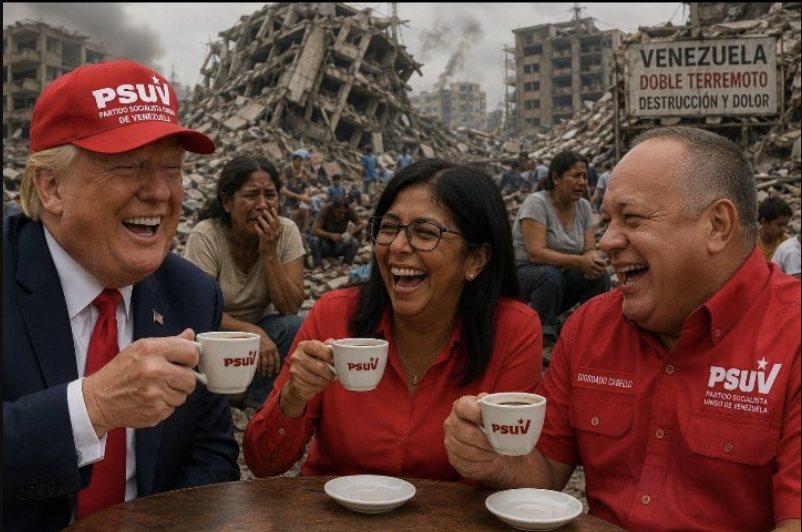 estiustitia's tweet photo. El presidente Trump quiere que su gobierno sea recordado como ¿épico? o como la mayor traición a los principios de Estados Unidos.

Si no frena REALMENTE al comunismo, en 2 años los tendrán amenanzando cada frontera de América.

Delcy es hija de un comunista y ha usado la memoria de su padre para ejecutar una venganza personal en contra de occidente y los venezolanos.

https://t.co/DM9Uv7lR4a