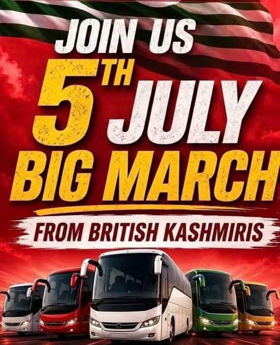 ToqeerGilani's tweet photo. UK Kashmiris + Friends of Kashmir hit London July 5.
Protesting Pakistan’s brutal state terror in J&K.
All Kashmiris in Britain: join this historic protest. Expose the Pakistani establishment’s inhuman face.
#FreeKashmir #July5Protest
#RightsMovementAJK https://t.co/7eEz4C69UF