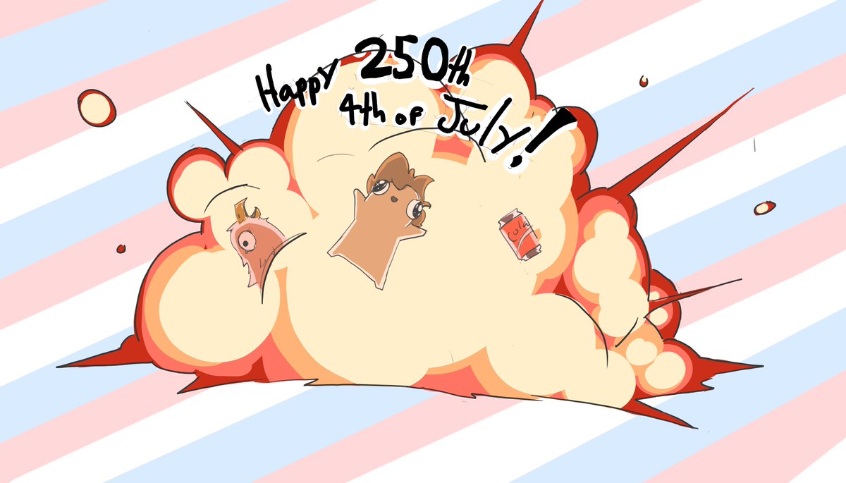 PizzaBlobby's tweet photo. HAPPPY 250th ANNIVERSERY MURICA🇺🇸🎆🎇🧨

#250thAnniversery #Murica #USA https://t.co/cqHVxd18hA