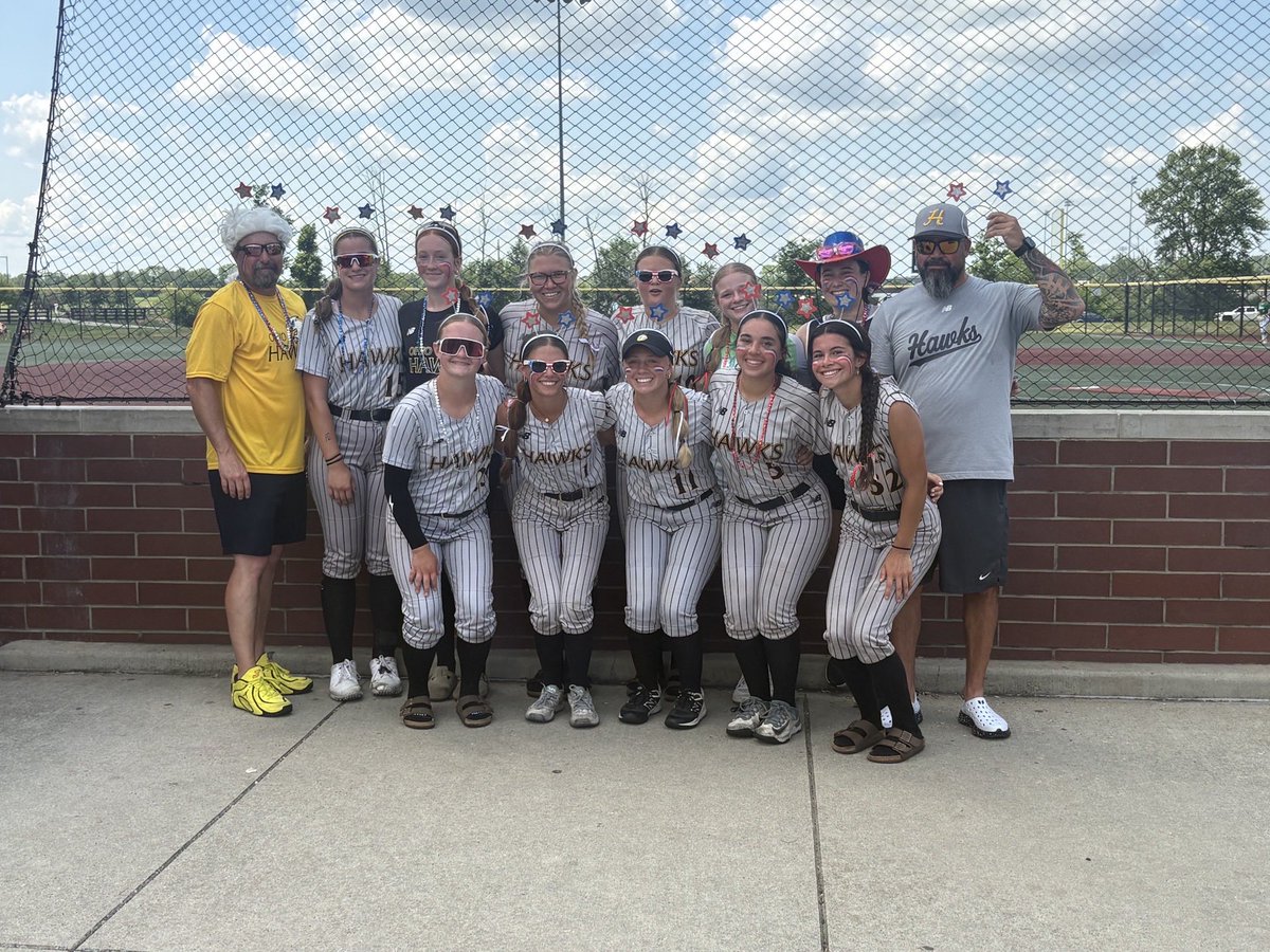 kaylinshields25's tweet photo. the girls made the sunday bracket so that meant me and coach ken jumped in the pond!! so proud of these girls and cant wait to see what they do tomorrow! tonight, we enjoy good food and some fireworks!! and the girls got us with some silly string before and after the game! https://t.co/UZOX87eIgn