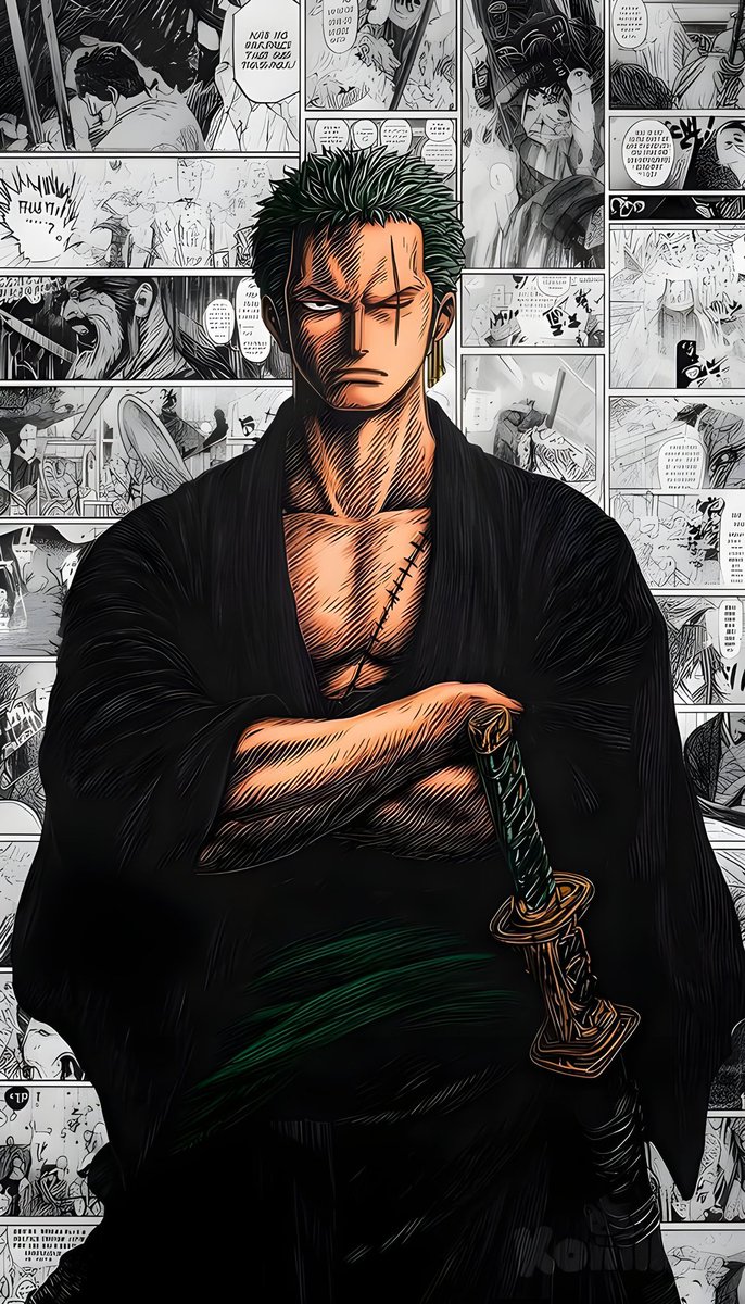 ArtisticWall01's tweet photo. Zoro ⚔️ https://t.co/WFlOlLN07L
