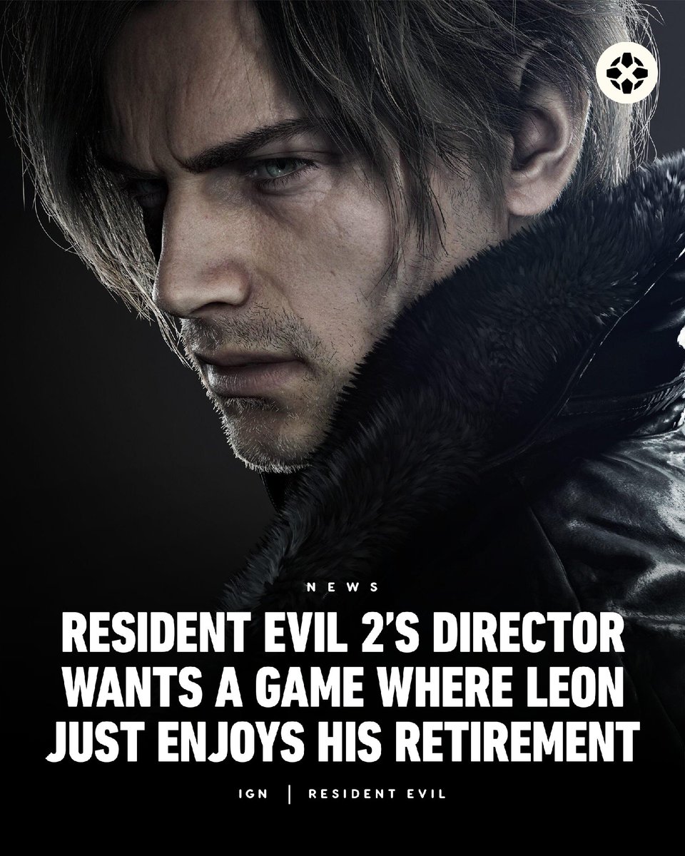 IGN's tweet photo. Legendary game director Hideki Kamiya has described his vision for a cozy Resident Evil sequel starring Leon S. Kennedy in his retirement. https://t.co/CTNsGY8mKj https://t.co/QR6i2FyuZQ