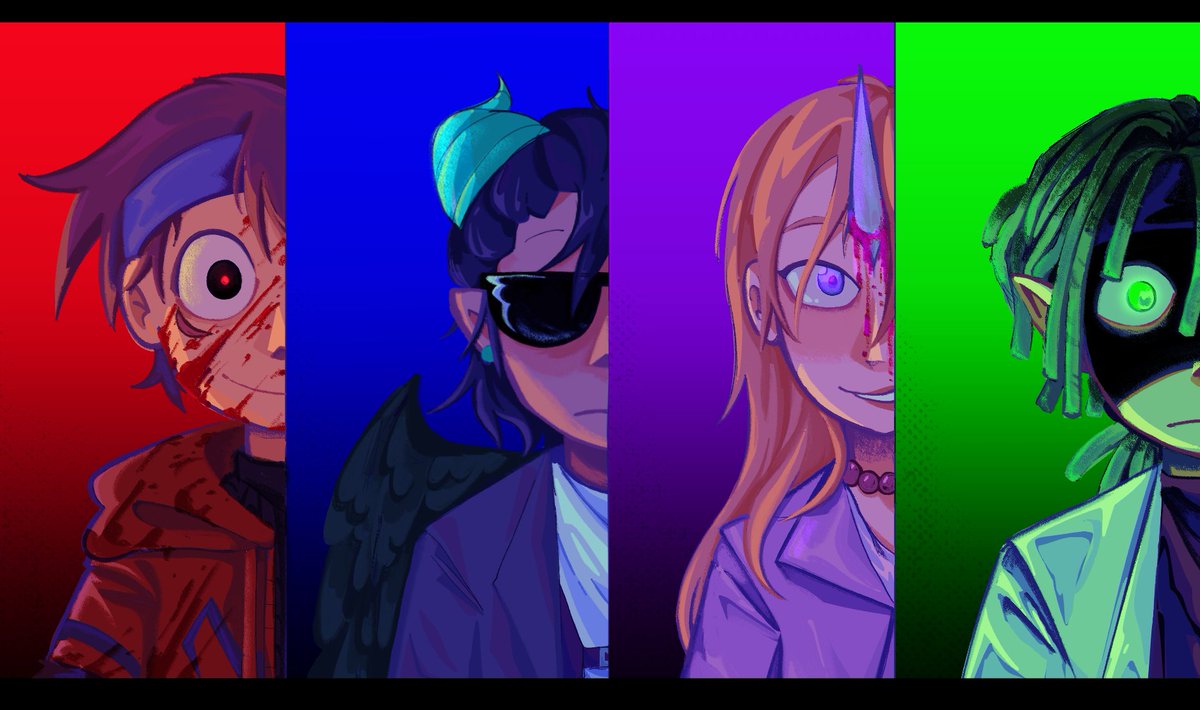 allentism's tweet photo. the big four☢️ #qsmp2 #roierfanart #katiebfanart #youngmultifanart #aldofanart https://t.co/XG5QFTy8Zt