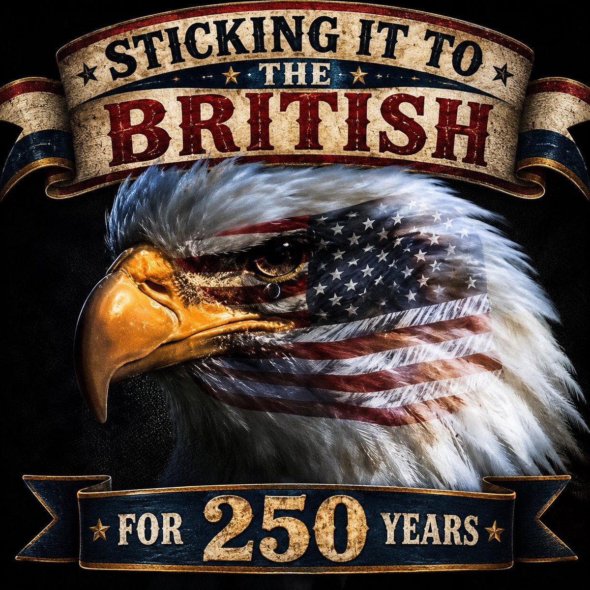 rh2oh2's tweet photo. #HappyIndependenceDay2026 #250years #SuckitEngland #StillnoKings https://t.co/jYhXzNr0lY