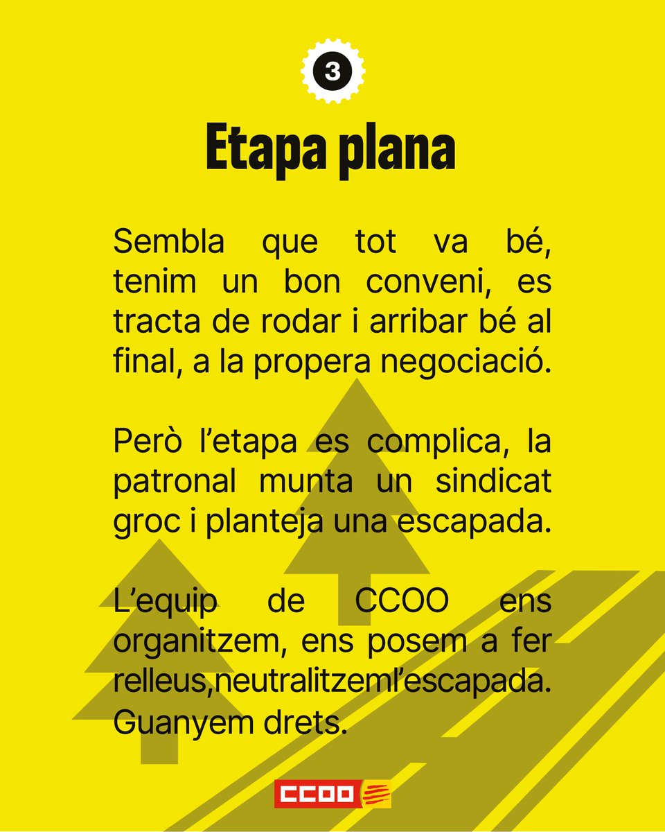 ccoocatalunya's tweet photo. Si deixem d'organitzar-nos, perdrem els nostres drets. És com quan deixem de pedalar: la bicicleta cau. I com que sempre estem en moviment, hem creat el Tour dels drets. 😉 https://t.co/vn32auB0Bx