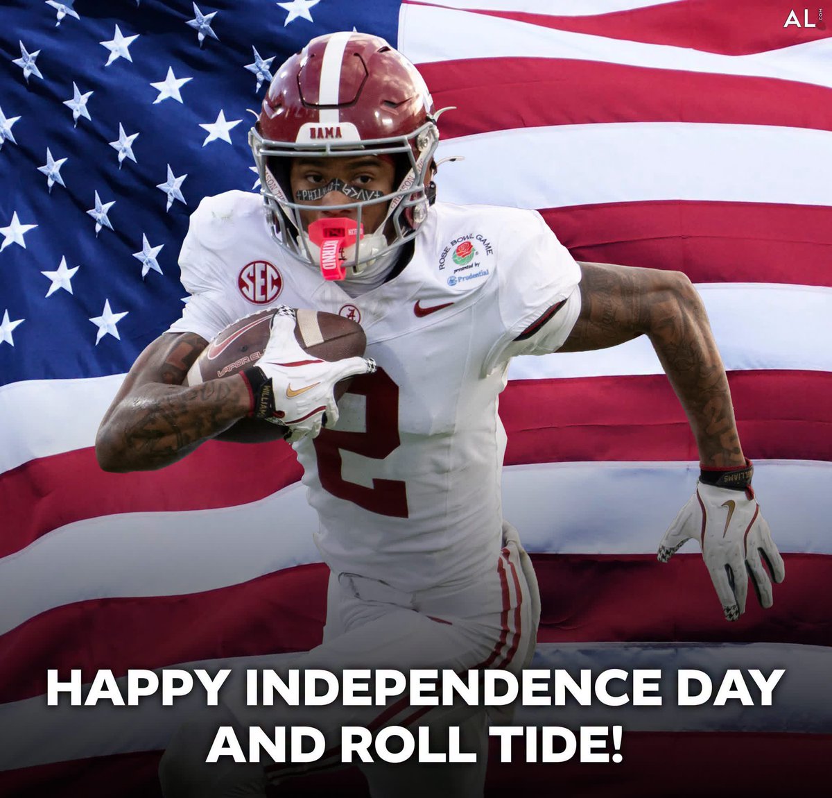 aldotcomTide's tweet photo. 🇺🇸🐘Happy Independence Day, Alabama fans! #RollTide https://t.co/olF5cI2cBr