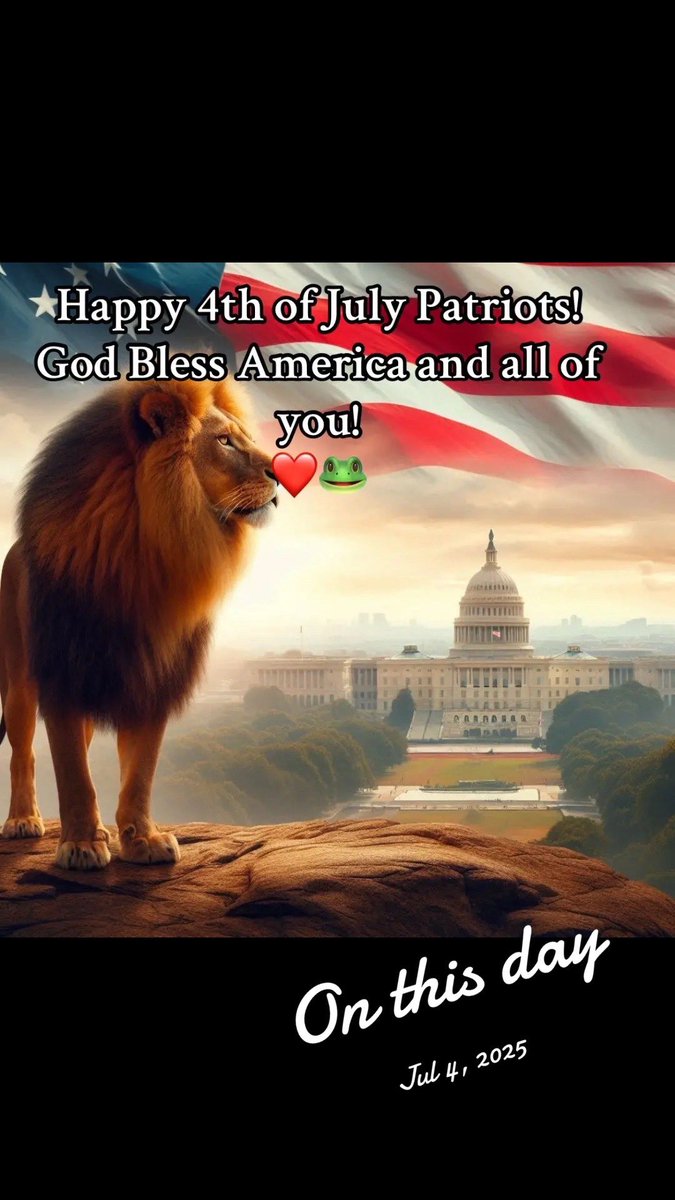 Jennh103104's tweet photo. Happy 4th of July ! May God bless this nation and restore it once again! Stay safe ! 🐸🐸 https://t.co/ElUfhipOKB
