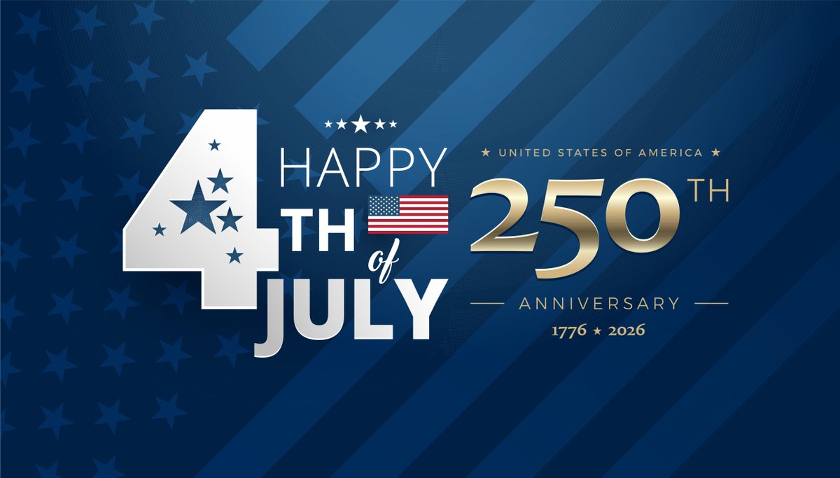 TIAonline's tweet photo. As America celebrates 250 years of independence, we honor the innovators, builders, and hardworking men and women whose vision and determination have shaped our nation.

Here's to the people and ideas that will drive the next era of American progress.

Happy Fourth of July! 🎆 https://t.co/ky8Qsie0gh