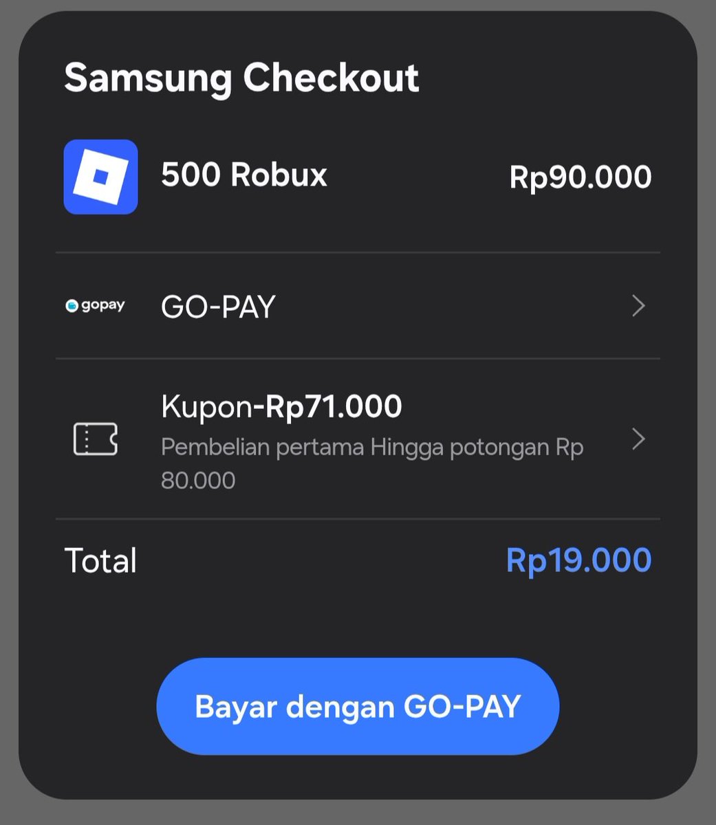 raileecorl's tweet photo. wts robux voucher samsung 500r 55k #zonajajan #zonauang https://t.co/G4TSyC7ehn
