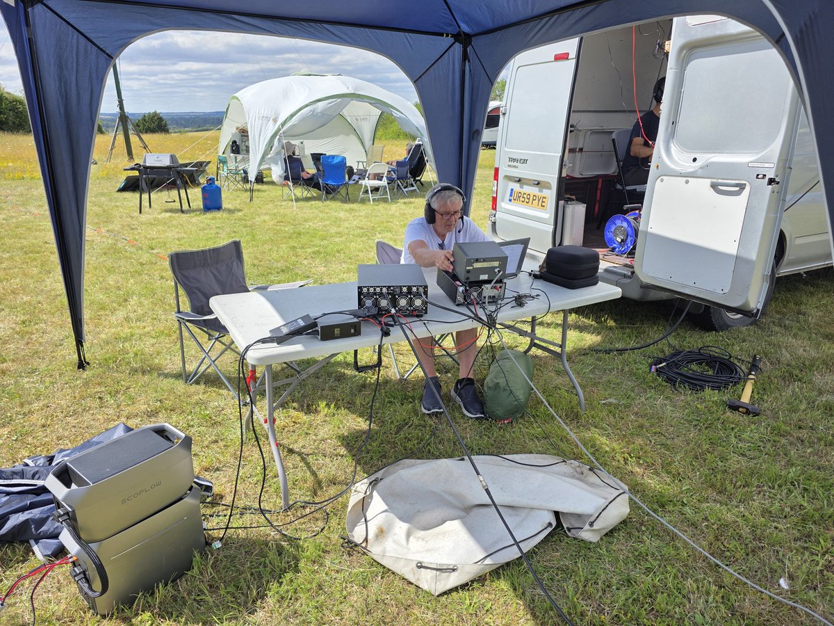 m1geo's tweet photo. All stations go for #RSGB #VHFNFD at @g3pye @cambhams - this year we're QRO with renewable energy solar powered... #hamradio https://t.co/Fdz7nZ8XYH