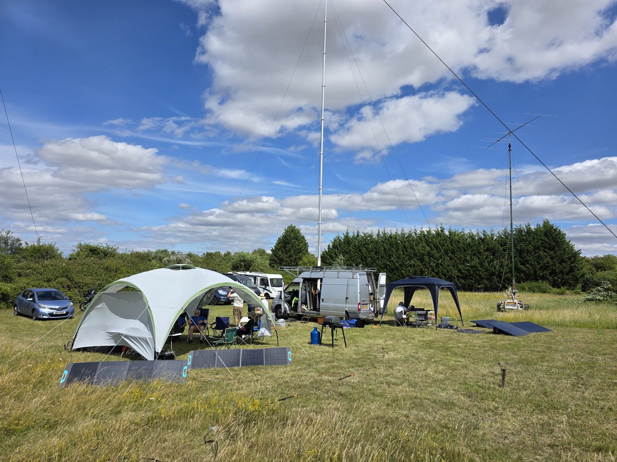 m1geo's tweet photo. All stations go for #RSGB #VHFNFD at @g3pye @cambhams - this year we're QRO with renewable energy solar powered... #hamradio https://t.co/Fdz7nZ8XYH