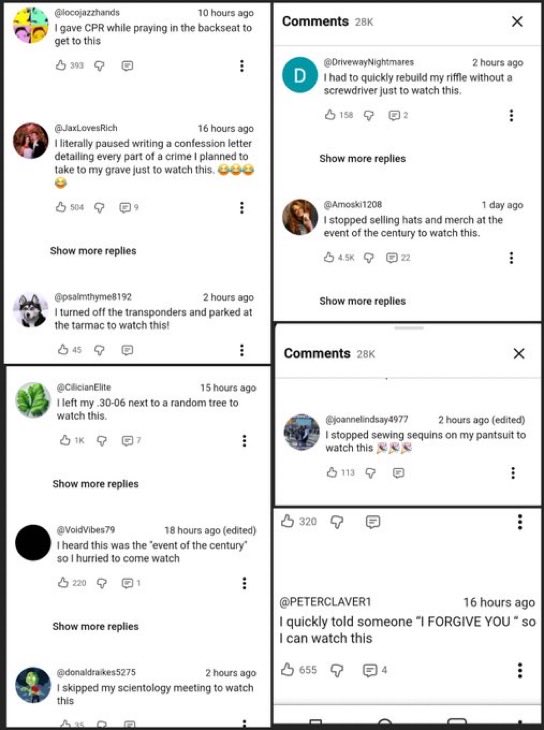 ImGinnyRobinson's tweet photo. THE YOUTUBE COMMENTS ON THE SHAWN RYAN SHOW’S INTERVIEW OF CANDACE OWENS ARE LEGENDARY.

DO NOT MISS THESE LITTLE MOMENTS OF HUMAN HILARITY AND SINCERITY.

THE PSYOP DIDN’T WORK.

THE PEOPLE ARE NOT AS STUPID AS THEY THINK.

TPUSA IS COOKED, SOME COULD EVEN SAY BURNT TO A CRISP. https://t.co/kHyJcleCQk
