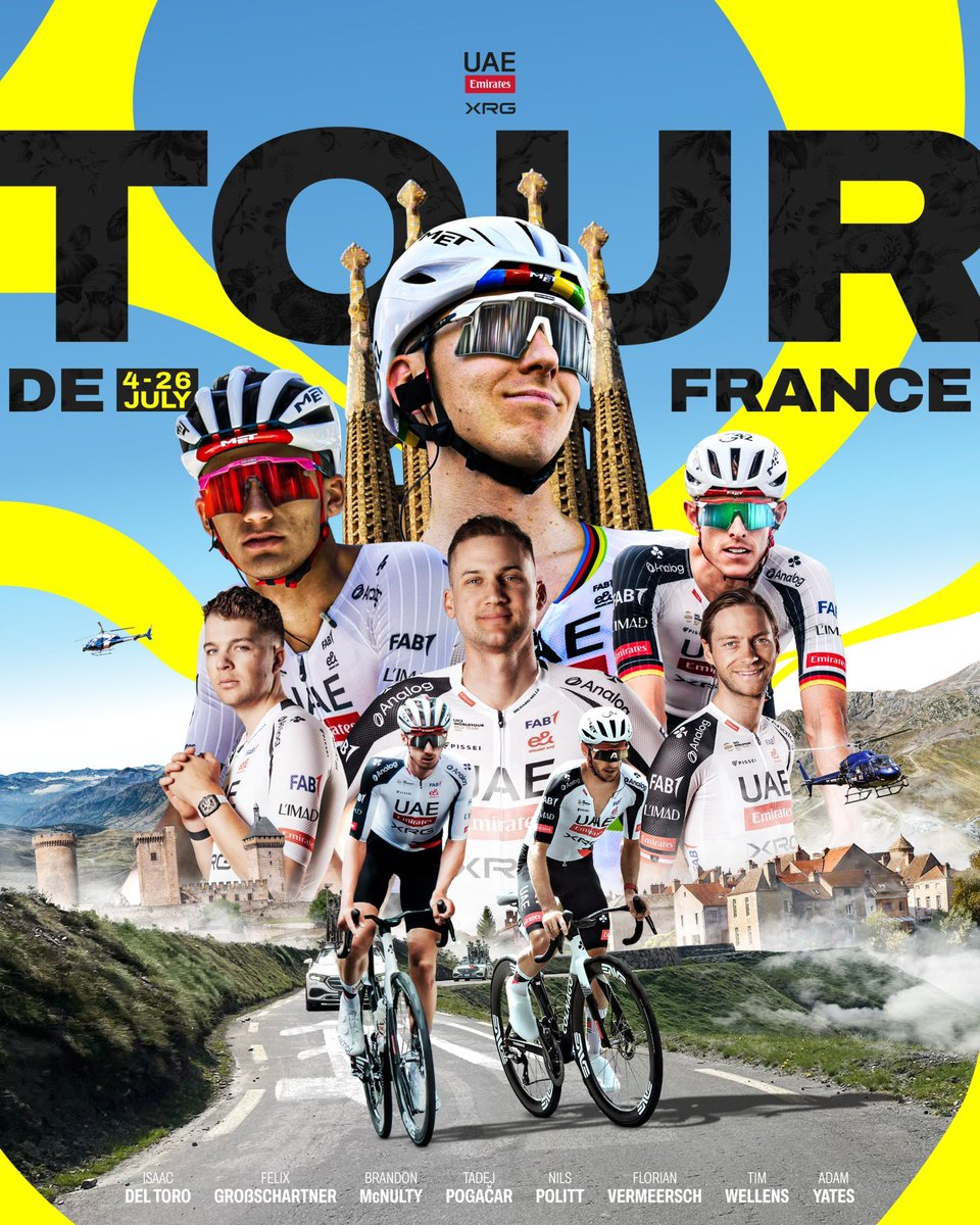 cesar_omarvzla's tweet photo. #TDF2026ᴿᴾ  comienza la segunda grande el Tour de Francia 2026 del 4 al 26 de julio https://t.co/uo4cdm2r2w