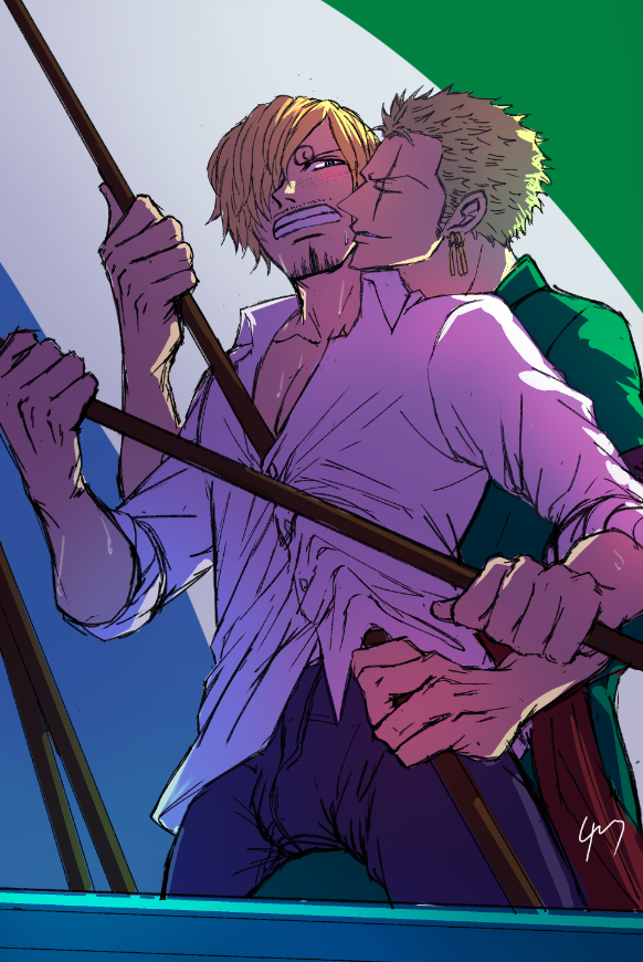qunhyskoa's tweet photo. ゾロサン描くのが楽しい https://t.co/rv8spavuwN